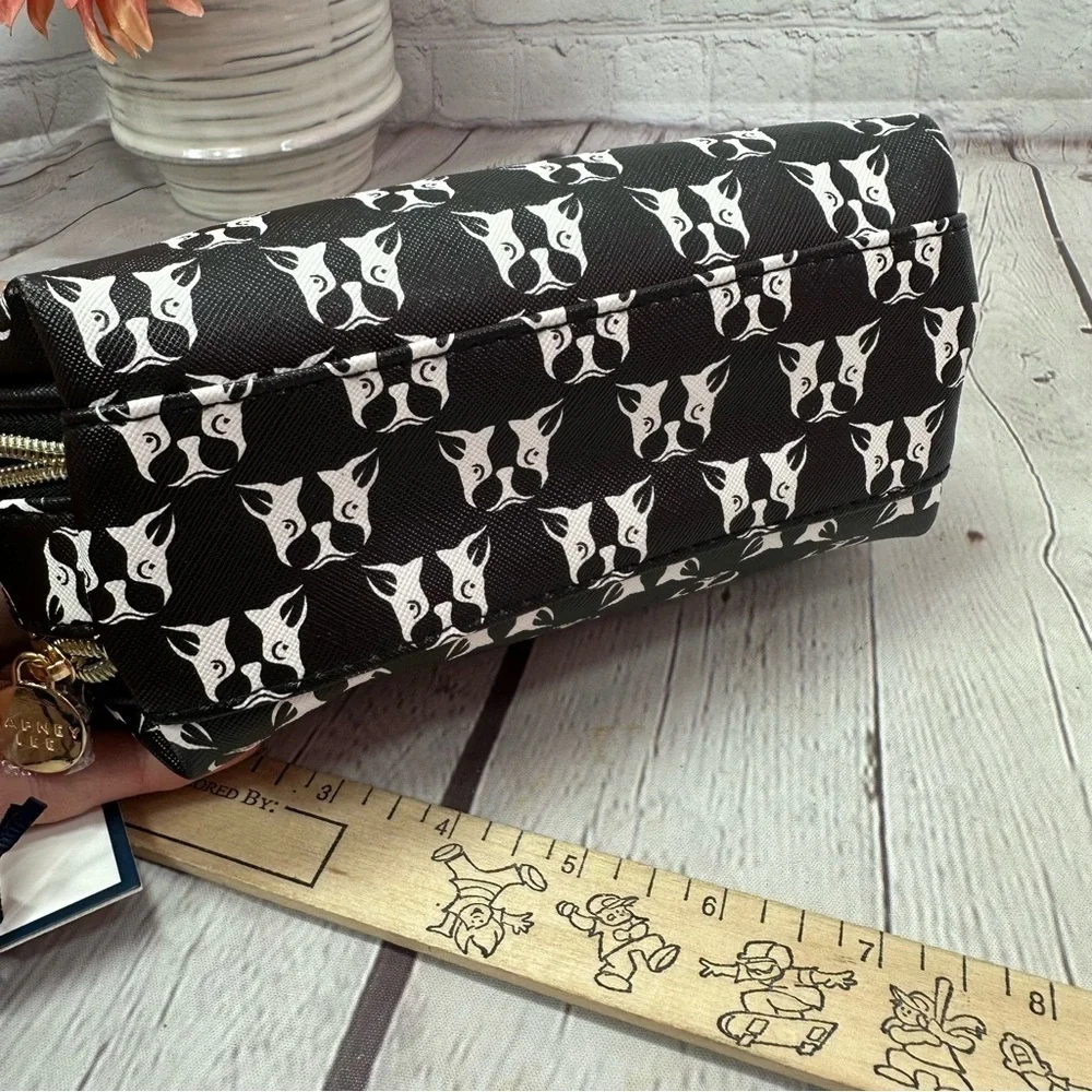 NWT dabney Lee frenchie boston terrier cosmetic bag makeup organizer